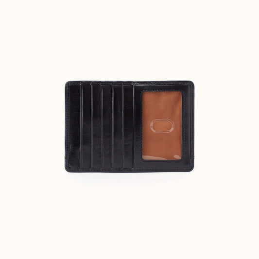 Euro Slide Card Case In Polished Leather