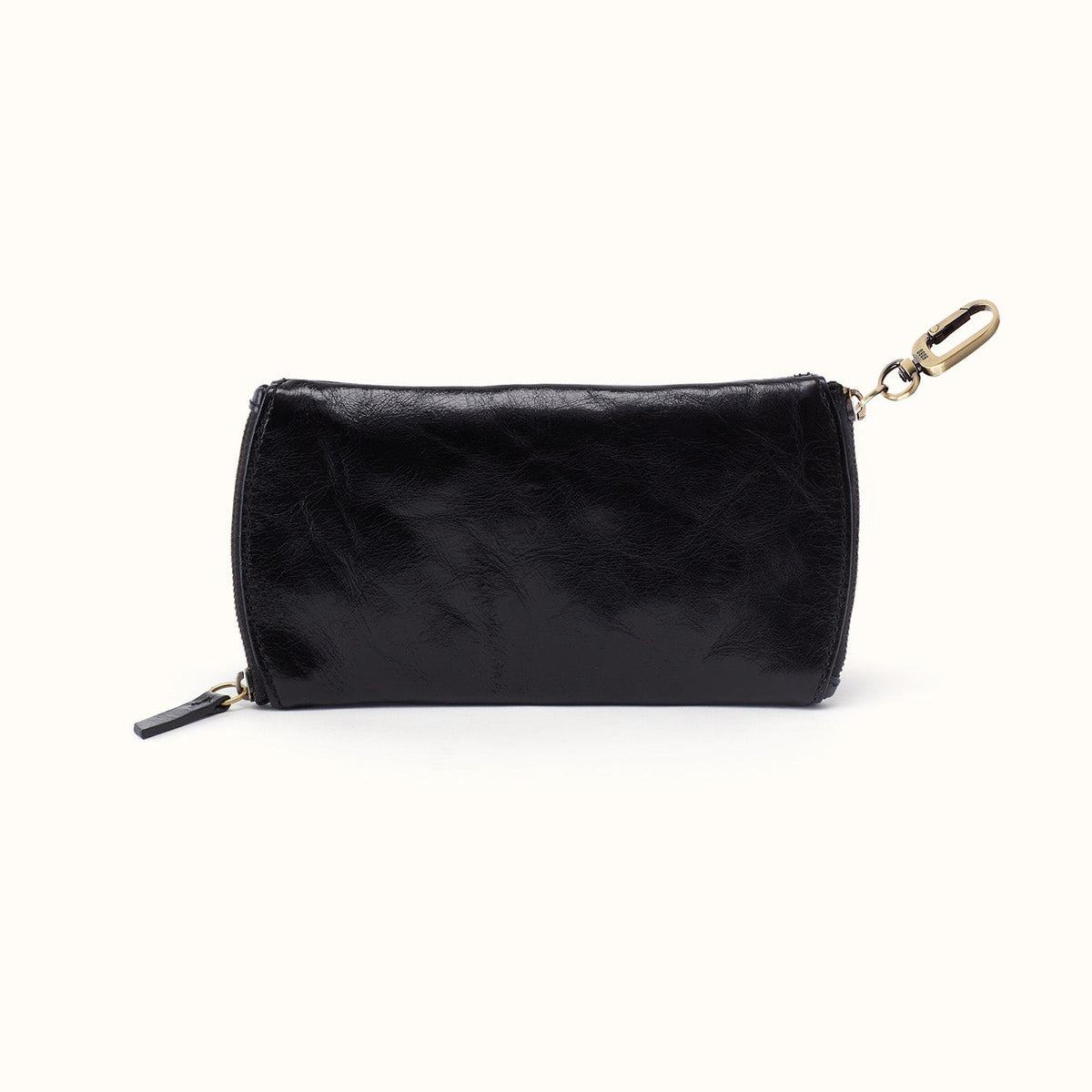 Spark Double Eyeglass Case In Polished Leather