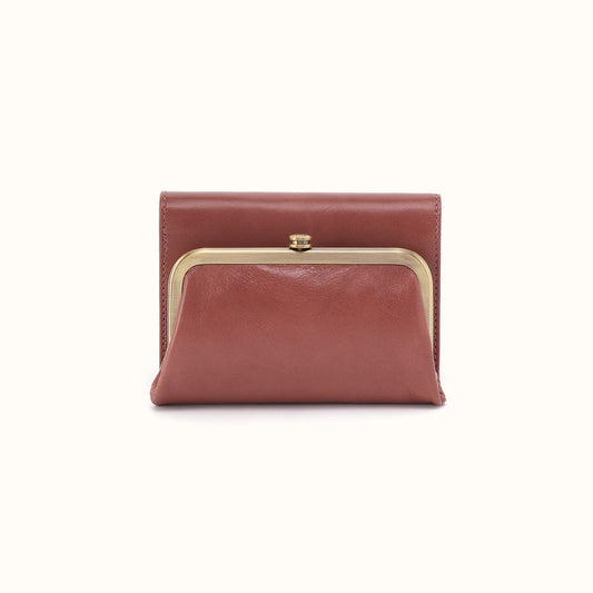 Robin Compact Wallet In Polished Leather