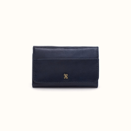 Jill Trifold Wallet In Polished Leather