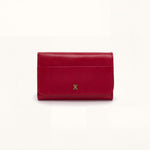 Jill Trifold Wallet In Polished Leather