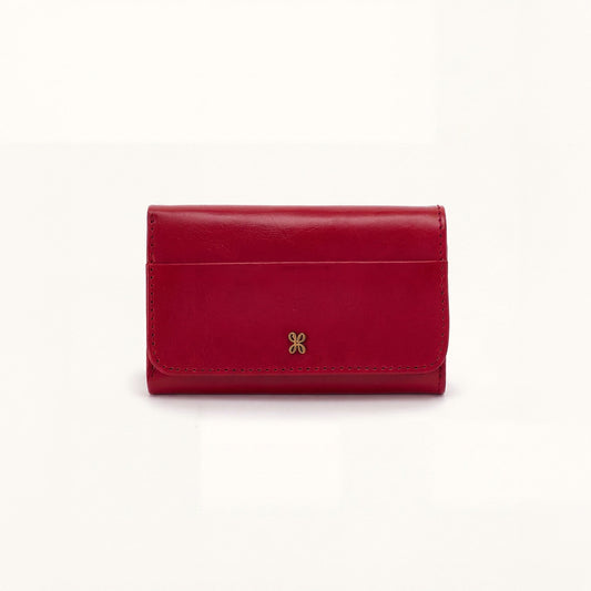Jill Trifold Wallet In Polished Leather