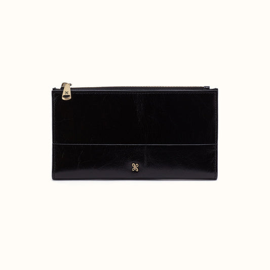 Jill Large Bifold Wallet In Polished Leather
