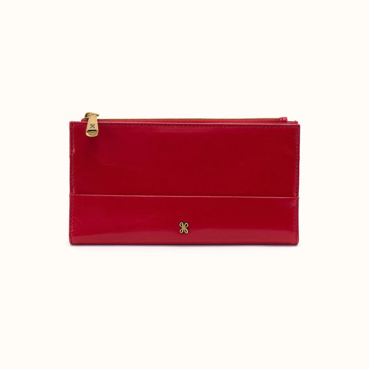 Jill Large Bifold Wallet In Polished Leather