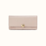 Hutton Large Wallet In Aniline Gloss Leather - Stone Gloss- FOL