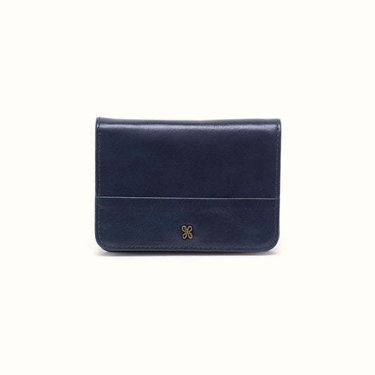 Jill Bifold Wallet In Polished Leather