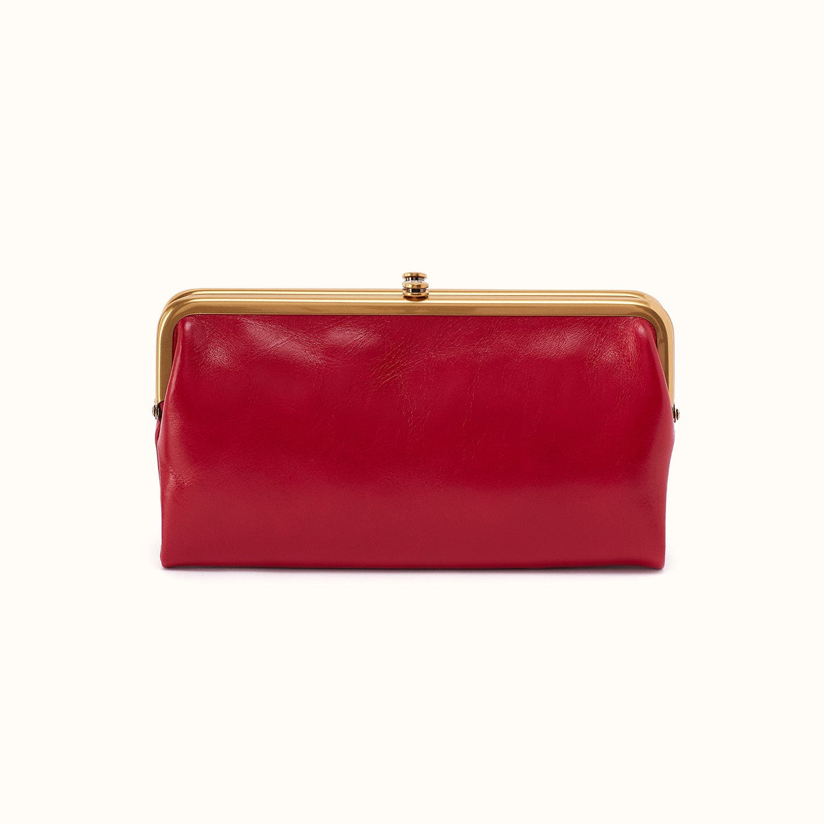 Lauren Clutch-Wallet In Polished Leather