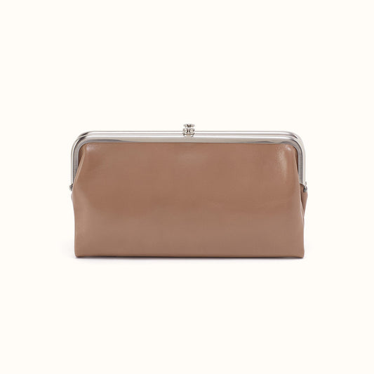 Lauren Clutch-Wallet In Polished Leather