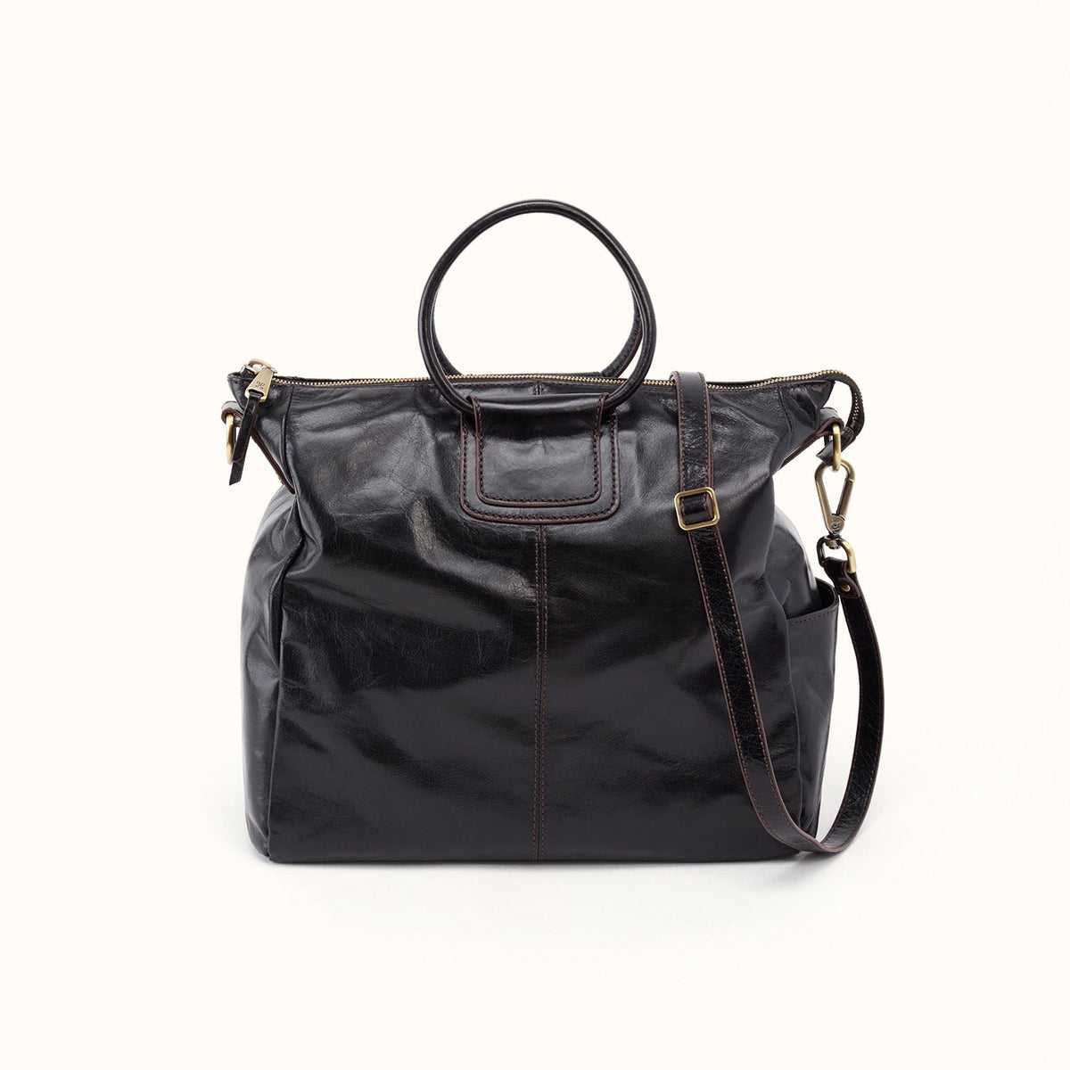 Sheila Large Satchel In Polished Leather