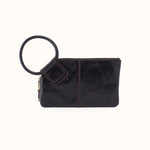 Sable Wristlet In Polished Leather