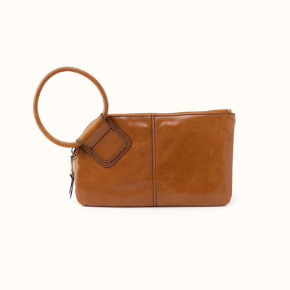 Sable Wristlet In Polished Leather