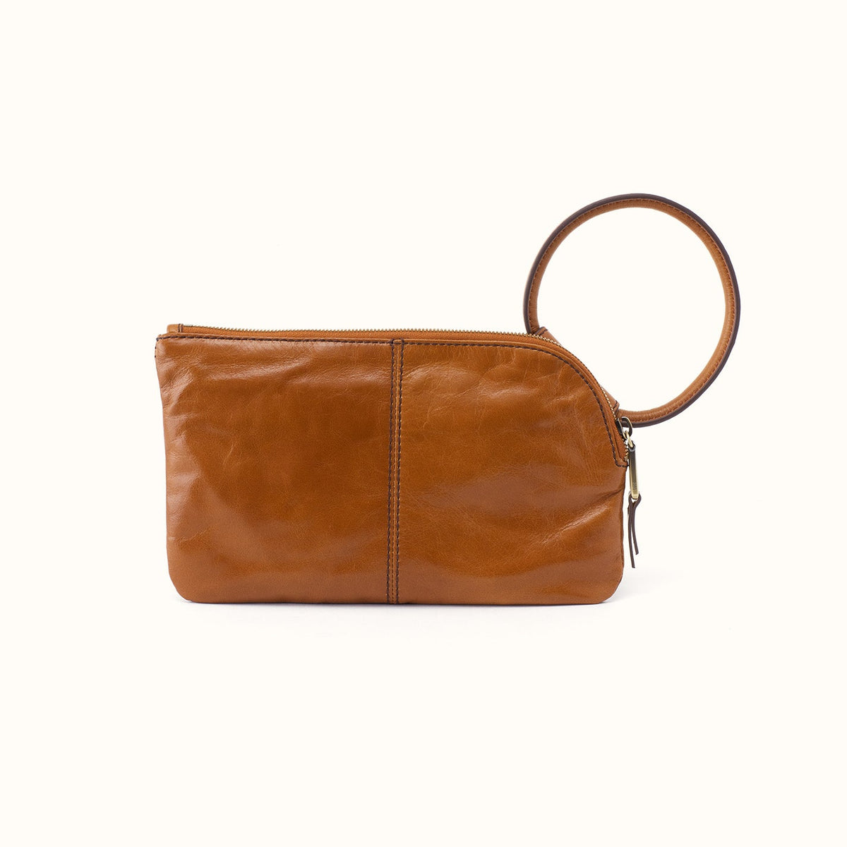 Sable Wristlet In Polished Leather