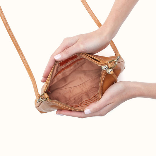 Darcy Crossbody In Polished Leather