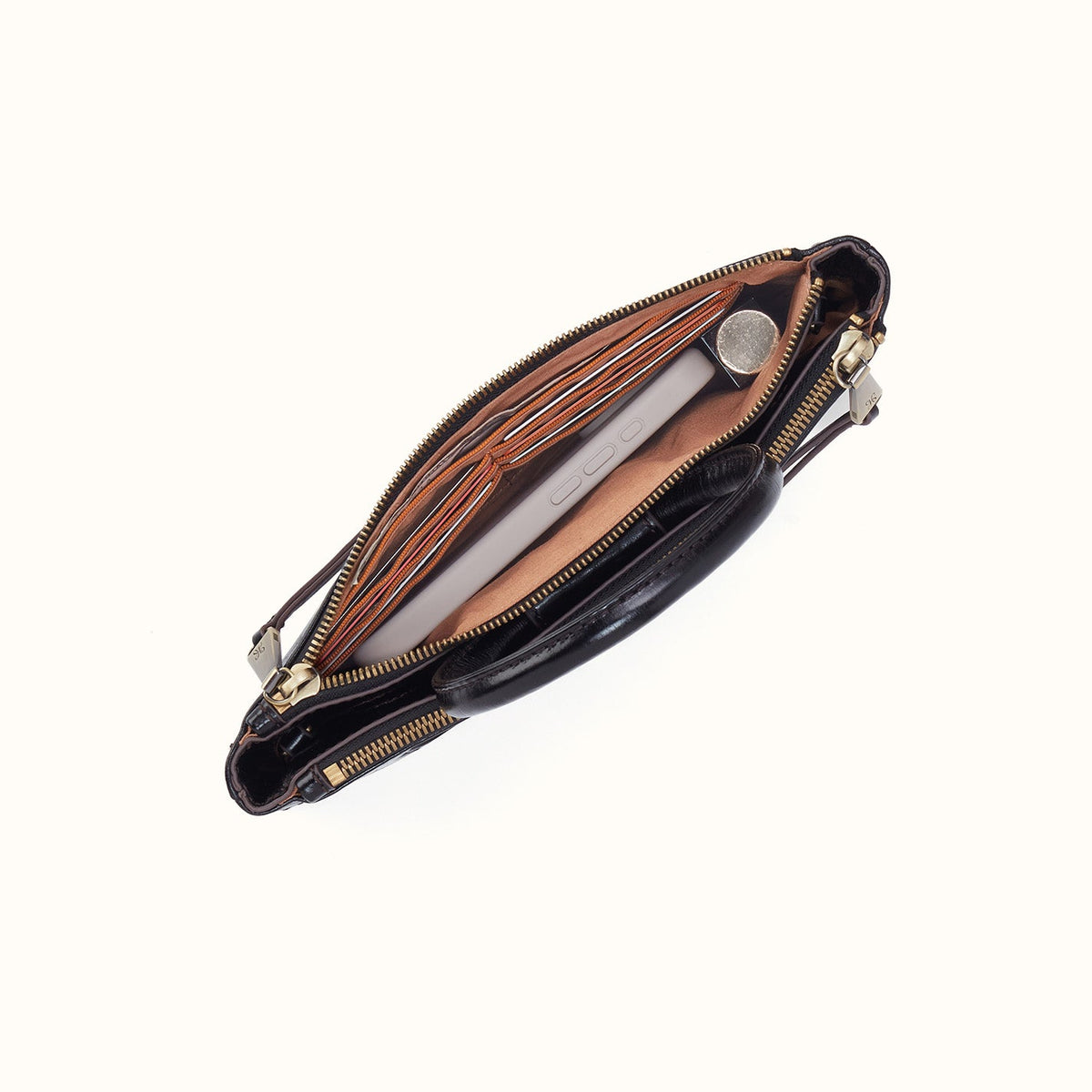 Sable Crossbody In Polished Leather