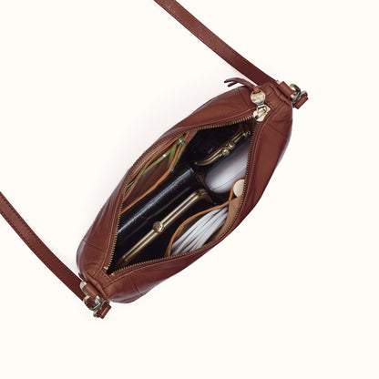 Darcy Carry-All Crossbody In Polished Leather