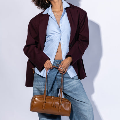 Scottie Satchel In Polished Leather