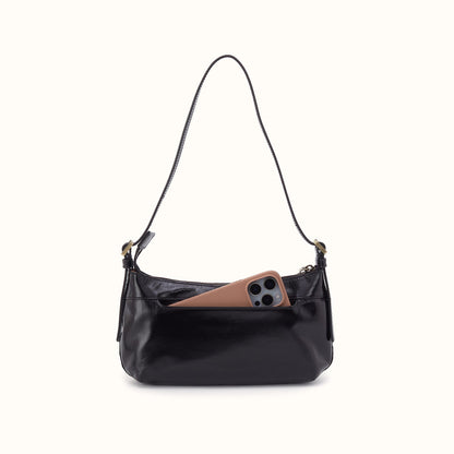 Scottie Slim Shoulder In Polished Leather