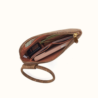 Sable Wristlet In Printed Leather