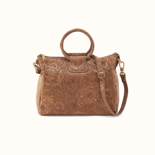 Sheila Medium Satchel In Printed Leather