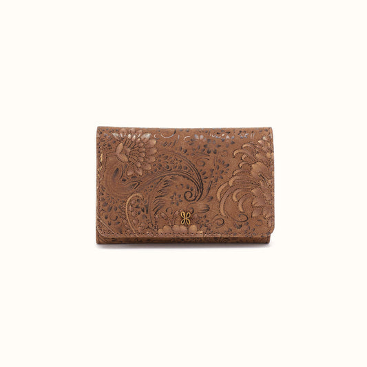 Jill Trifold Wallet In Printed Leather