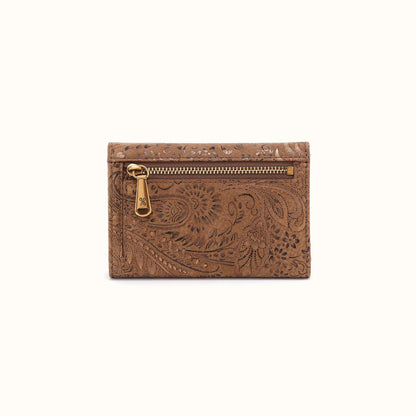 Jill Trifold Wallet In Printed Leather