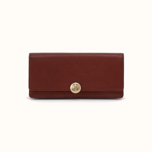 Hutton Large Wallet In Micrograin Leather