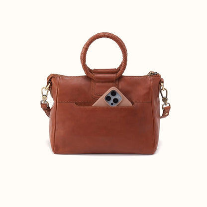 Sheila Medium Satchel In Washed Leather