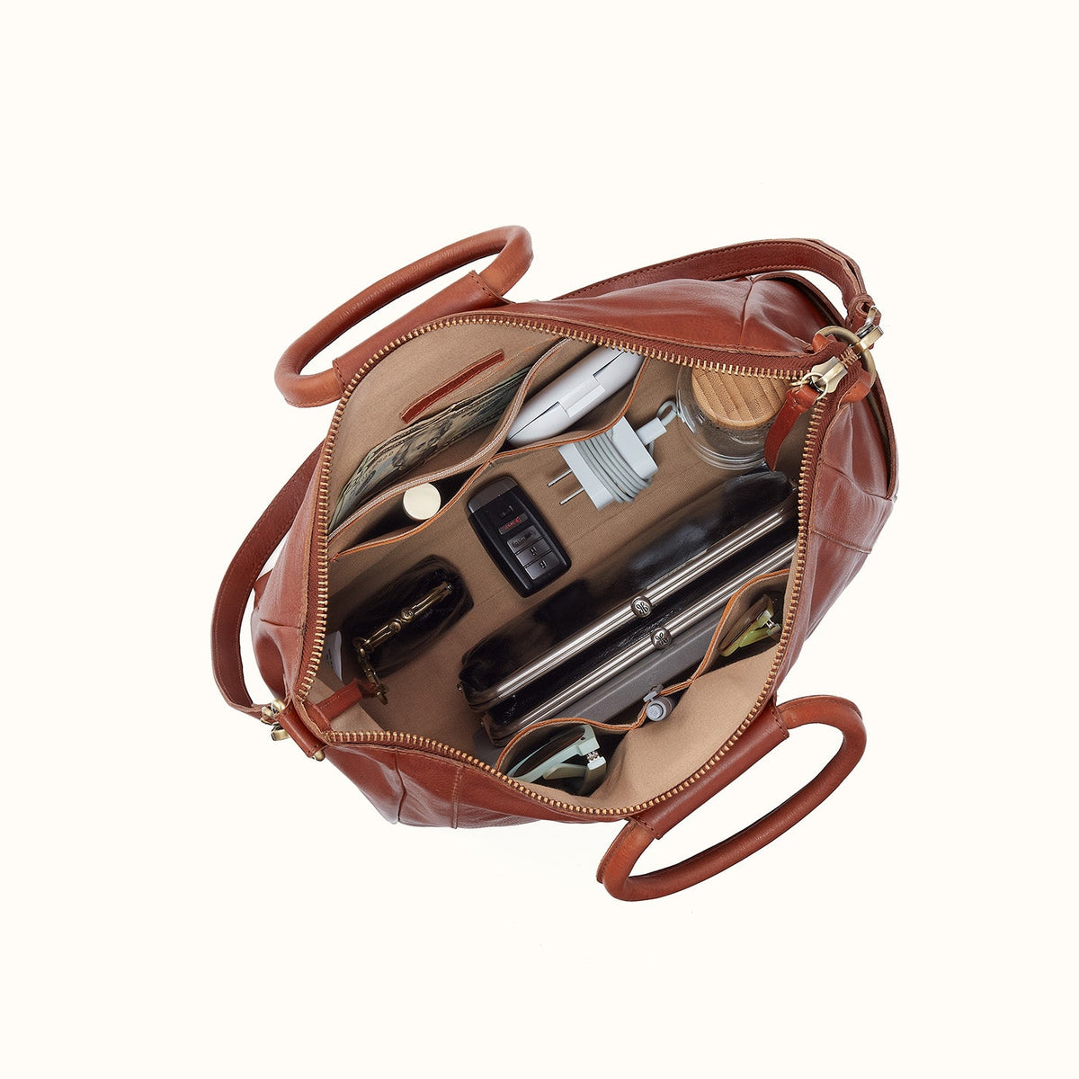 Sheila Large Satchel In Washed Leather