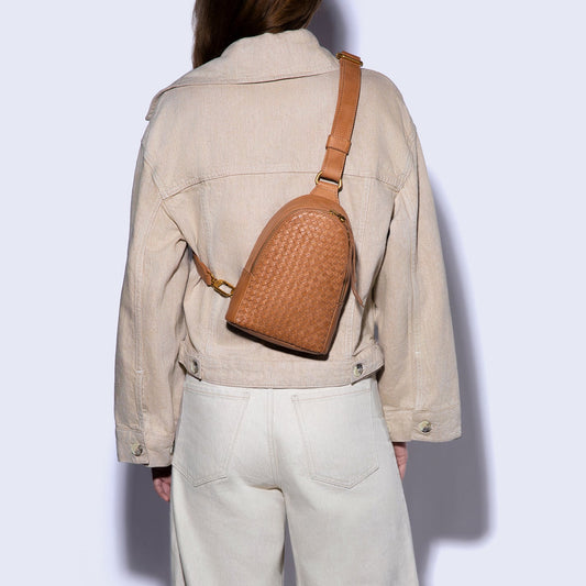 Fern Sling In Washed Leather - Harvest Wheat